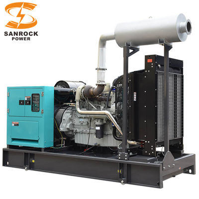 주문 높은 출력 오픈 프레임 디젤 발전기 50HZ 디젤 발전기 500KVA Dg 세트 물 냉각 online manufacture