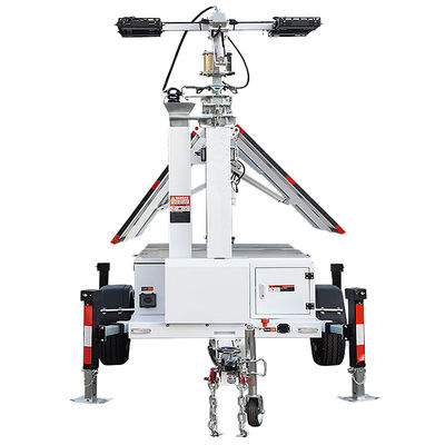 주문 건설 조명 타워 마스트 6 섹션 LED 조명 타워 모바일 태양 조명 타워 비상용 online manufacture