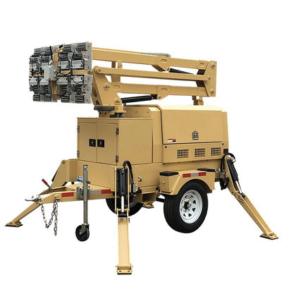 주문 트레일러 탑재 조명탑 주파수 50/60HZ 건설 휴대용 조명탑 online manufacture