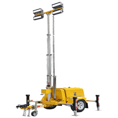 주문 Mobile Light Tower 4m 6.5m 9m Height Telescopic Light Towers LED Diesel Light Tower Manufacturers online manufacture