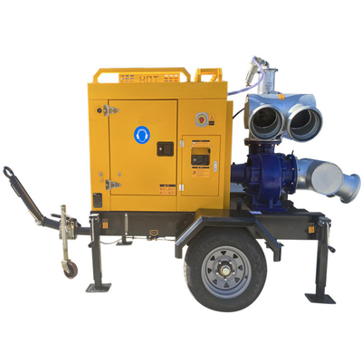 주문 Mobile Water Pump Agricultural Irrigation Self Priming Pump Diesel Engine Water Pump online manufacture