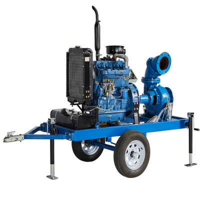 주문 Sewage Water Pump Flow 200 m³/h Single Stage Centrifugal Pump Trailer Diesel Water Pump online manufacture