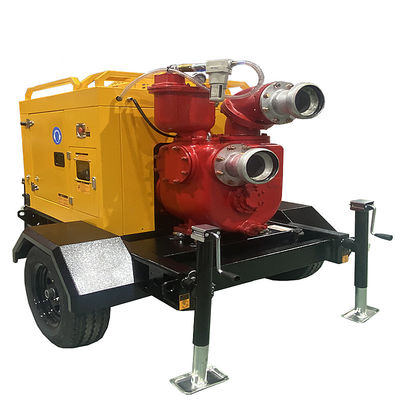 주문 Diesel Engine Water Pump Trailer Emergency Pump Speed 1500rpm Agricultural Irrigation Water Pump online manufacture