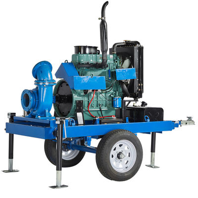 주문 Portable Diesel Engine Pump Set Construction Dewatering Trash Water Pump 6Inch Diesel Water Pump online manufacture