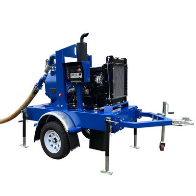 주문 Two-Wheel Self Priming Dewatering Pump Max Head 43m Agricultural Diesel Water Pumps for Irrigation online manufacture