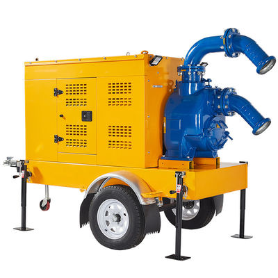 주문 Mobile Water Pump Self-Priming Pump High Flow 150~200m³/h Agricultural Irrigation Diesel Water Pump online manufacture
