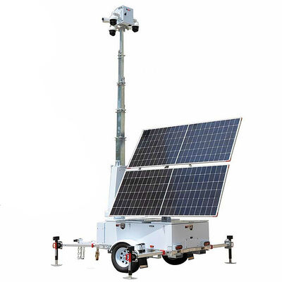 주문 Portable Surveillance Tower Wireless Connectivity 360 Degree Illumination System Solar Powered  Light Tower online manufacture