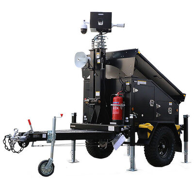 주문 사이트 태양광 조명 타워 회전 CCTV 감시 시스템 트레일러 조명 타워 태양광 발전 조명 타워 online manufacture