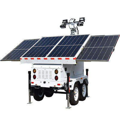 이동식 발전기 조명 타워 비상 대응 구역 LED 타워 조명 태양광 조명 타워