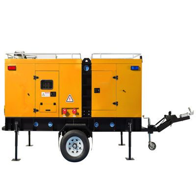 디젤 엔진 펌프 세트 2 바퀴 건조 프리밍 펌프 소방 디젤 가동 물 펌프