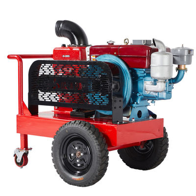 자발적 인 펌프 하수 트레일러 물 펌프 전력 5.5 KW 디젤 관개 펌프