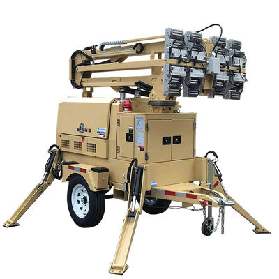 텔레스코픽 라이트 타워 램프 360도 회전 이동식 조명 타워 제조업체