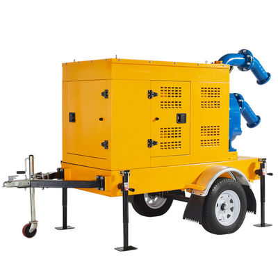 Two-Wheels Water Pump High Head 15-20m Self Priming Vortex Pump Diesel Engine Pump Set