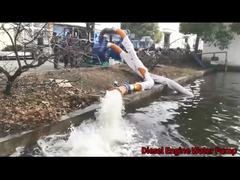 이동식 물 펌프 자흡식 펌프 헤드 10m 디젤 엔진 관개용 물 펌프