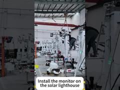 태양광 감시 타워 원격 모니터링 및 보안 건설 현장 이동식 태양광 조명 타워