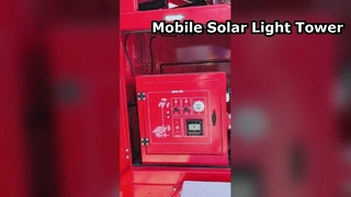 이동할 수 있는 감시 탑 CCTV 주차장 안전 망원경 등대 7mast 드는 태양 빛