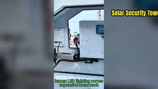 Outdoor Light Tower CCTV Camera Surveillance Tower Foldable Design Trailer Solar Lighting Towers 